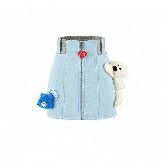 13De Marzo X Care Bears Zip Up Skirt Blue