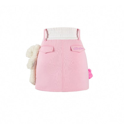 13De Marzo X Care Bears Zip Up Skirt Pink