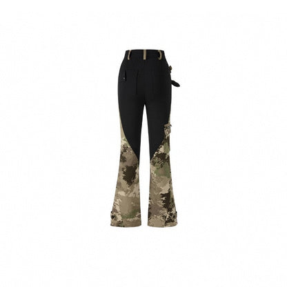 13De Marzo Plush Bear Camo Patch Pants Black