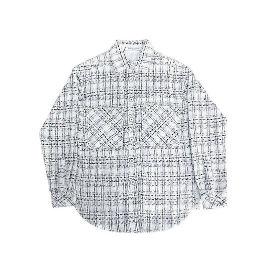 Charlie Luciano Tweed Over Shirt White