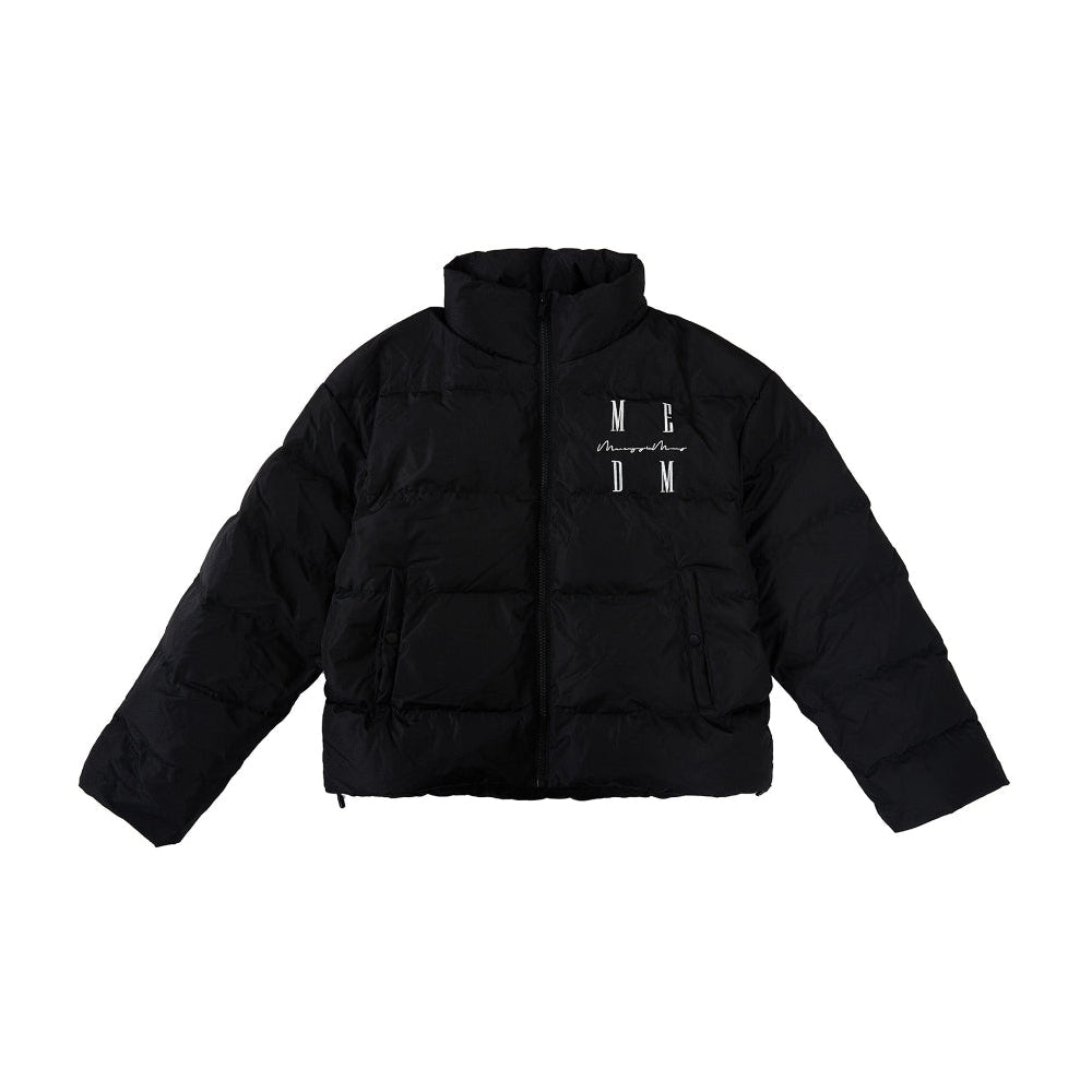 MEDM Embroidery Logo Down Jacket Black