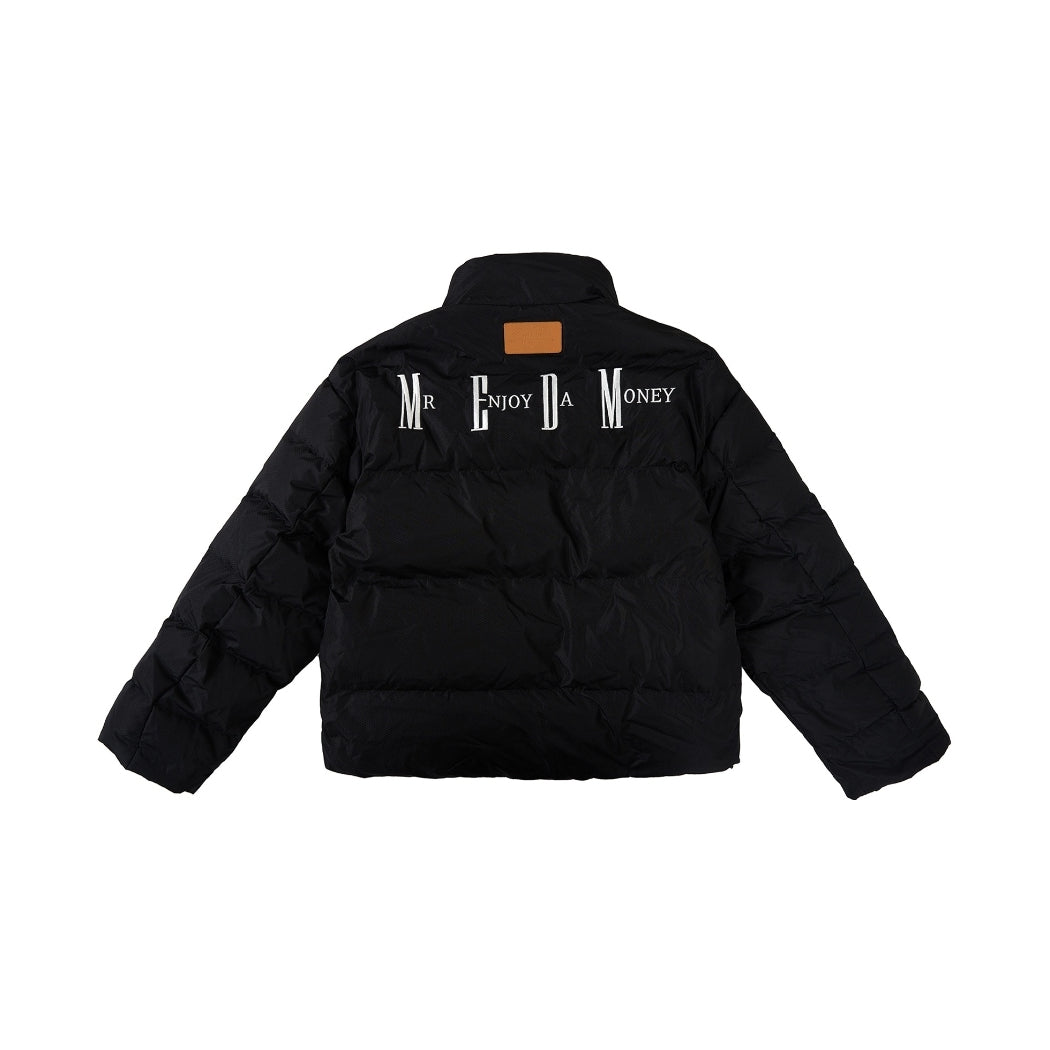 MEDM Embroidery Logo Down Jacket Black