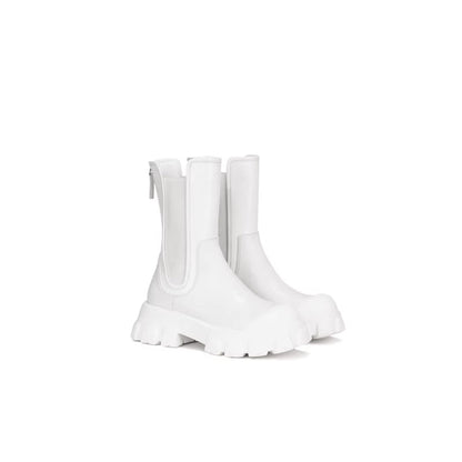 Lost In Echo Rubber Tote Chelsea Boots White