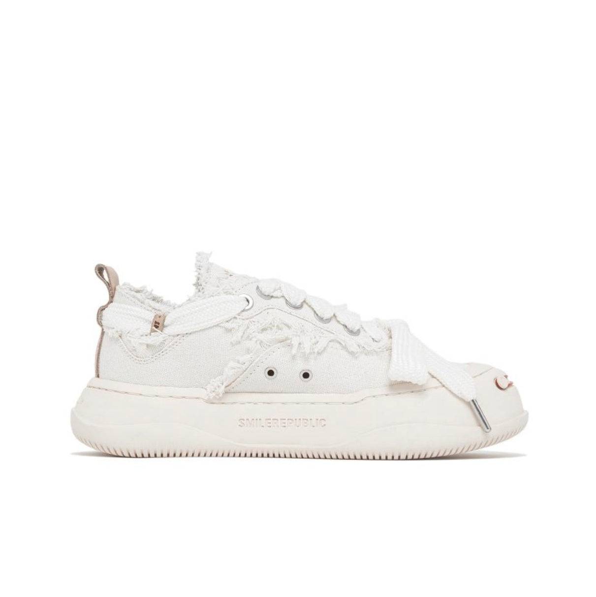 Smile Republic Low Canvas Sneaker White