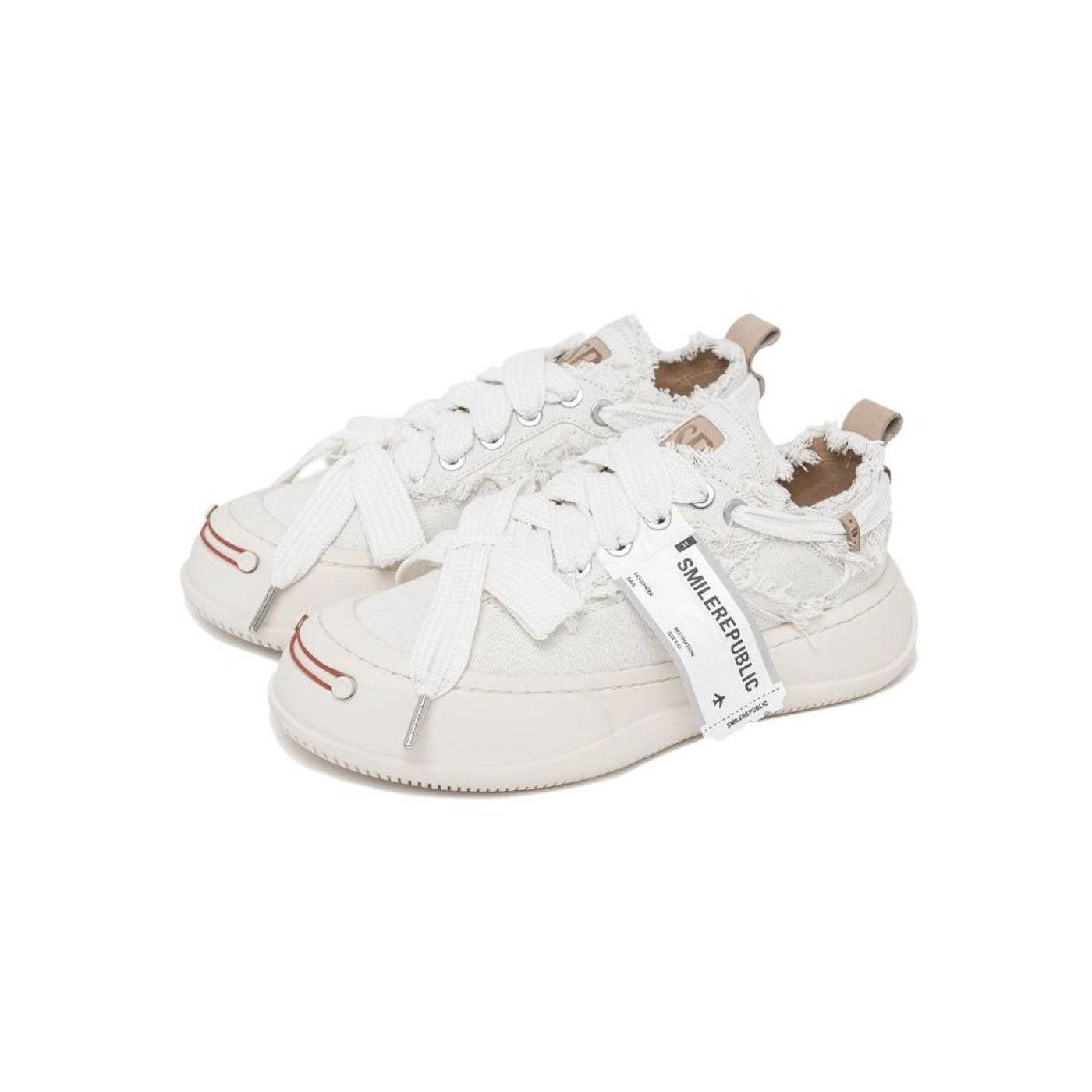 Smile Republic Low Canvas Sneaker White