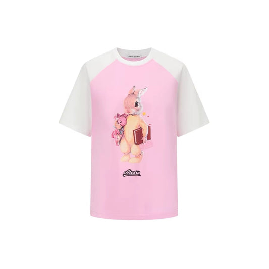 Alexia Sandra Big Rabbit Raglan Tee Pink