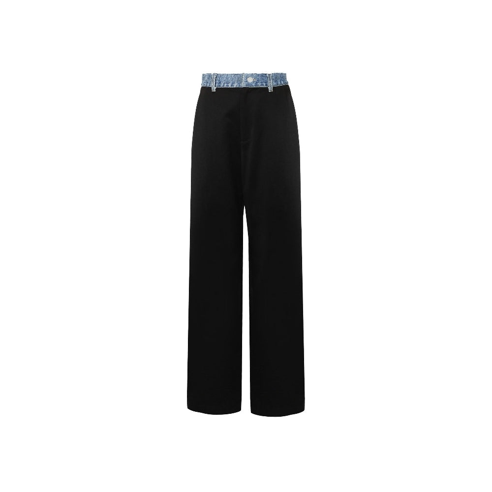 Ann Andelman Denim Wasit Suit Pants Black