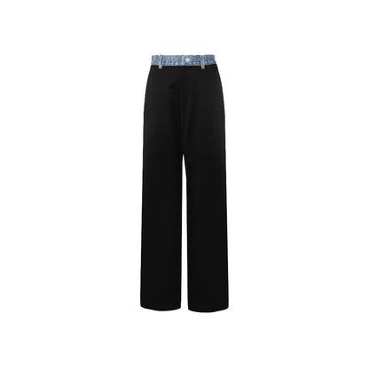 Ann Andelman Denim Wasit Suit Pants Black