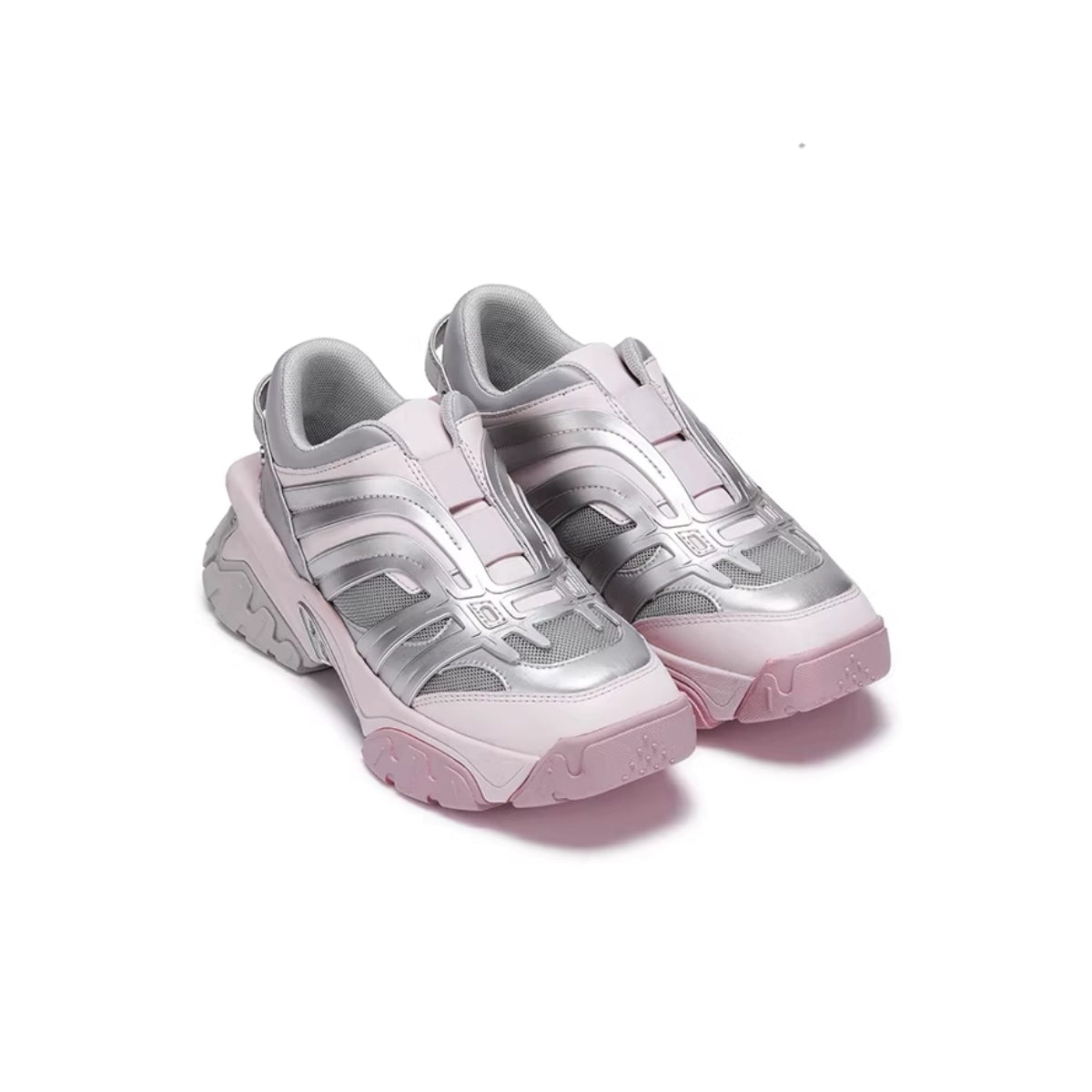 Lost In Echo Color Blocked Retro Sneaker Pink