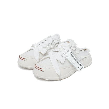 Smile Republic Canvas Slip On White