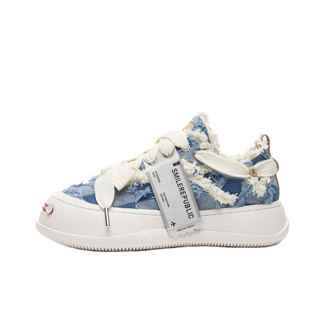 Smile Republic Low Canvas Sneaker Denim Blue