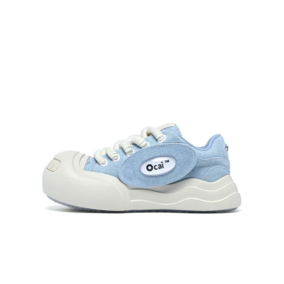 Ocai Detachable Logo Smile Sneaker Blue