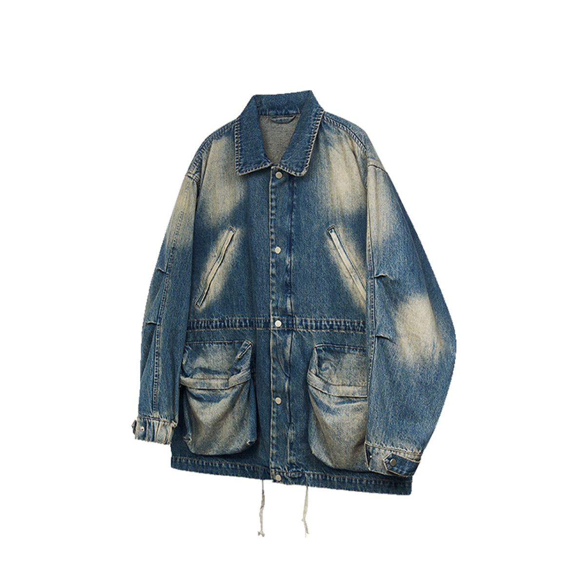 Moditec Vintage Washed Denim Pockets Jacket