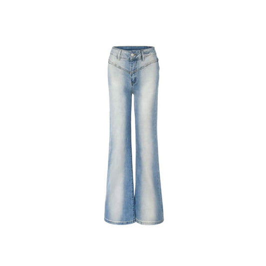 IFIK Rivet High-Waist Bootcut Jeans