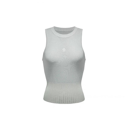 NotAwear Logo Embroidery Backless Knit Vest