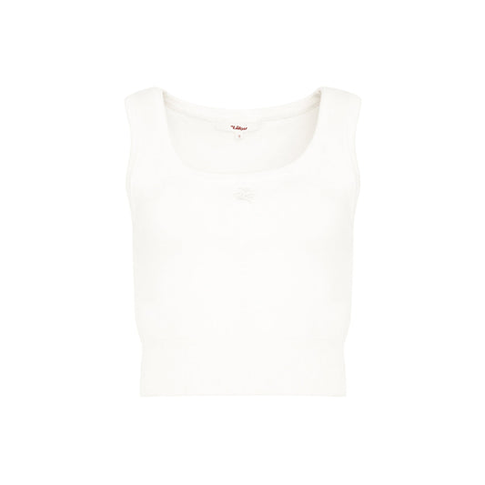 Liilou Cleanfit Square Neck Knit Vest White