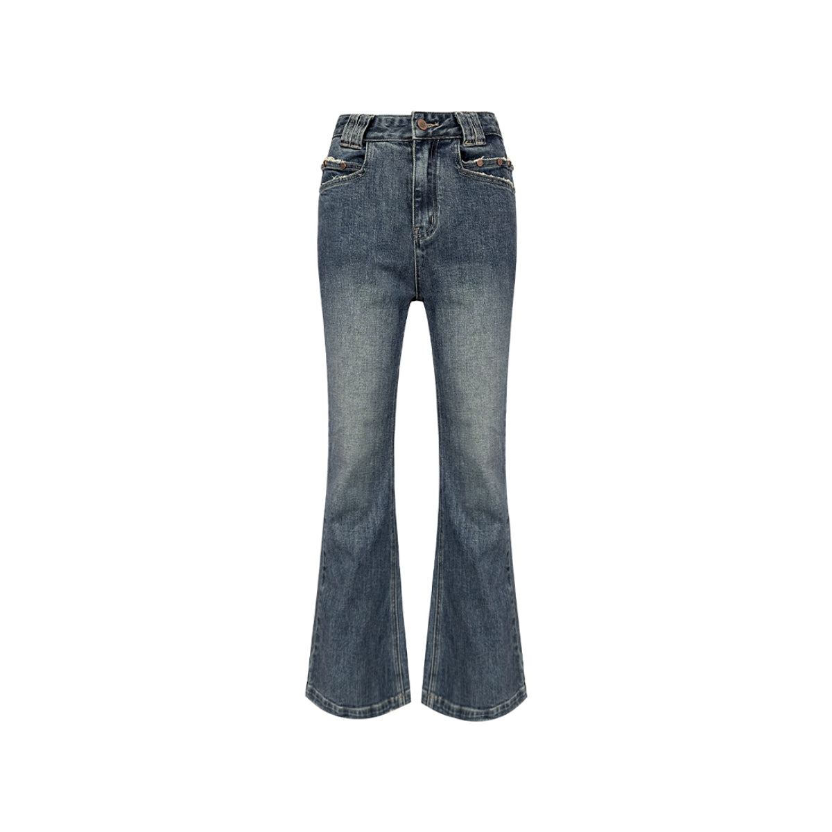 Liilou Vintage High Waist Flared Denim Jeans