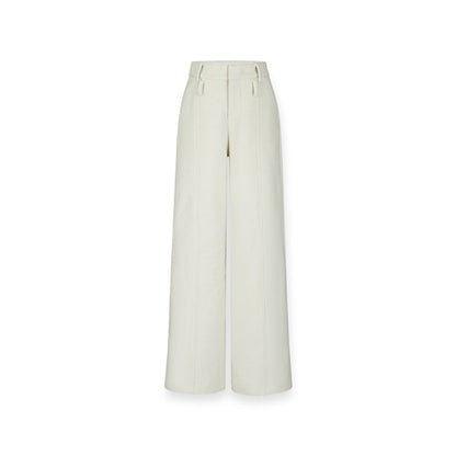 NotAwear Woolen Oversized Straight-Leg Pants White