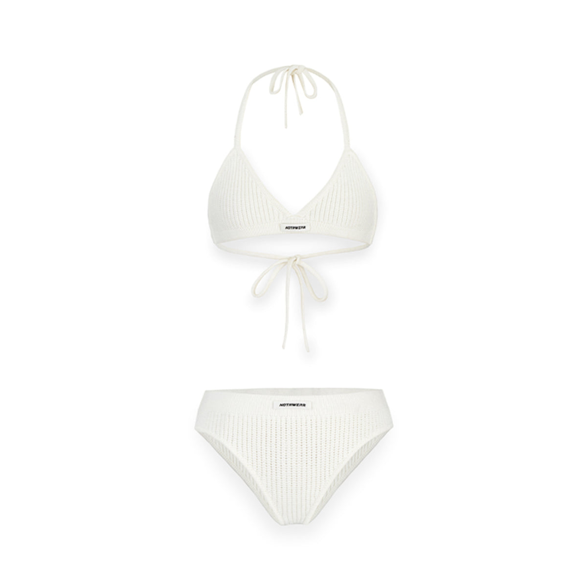 NotAwear Logo Strap Knit Bikini Set