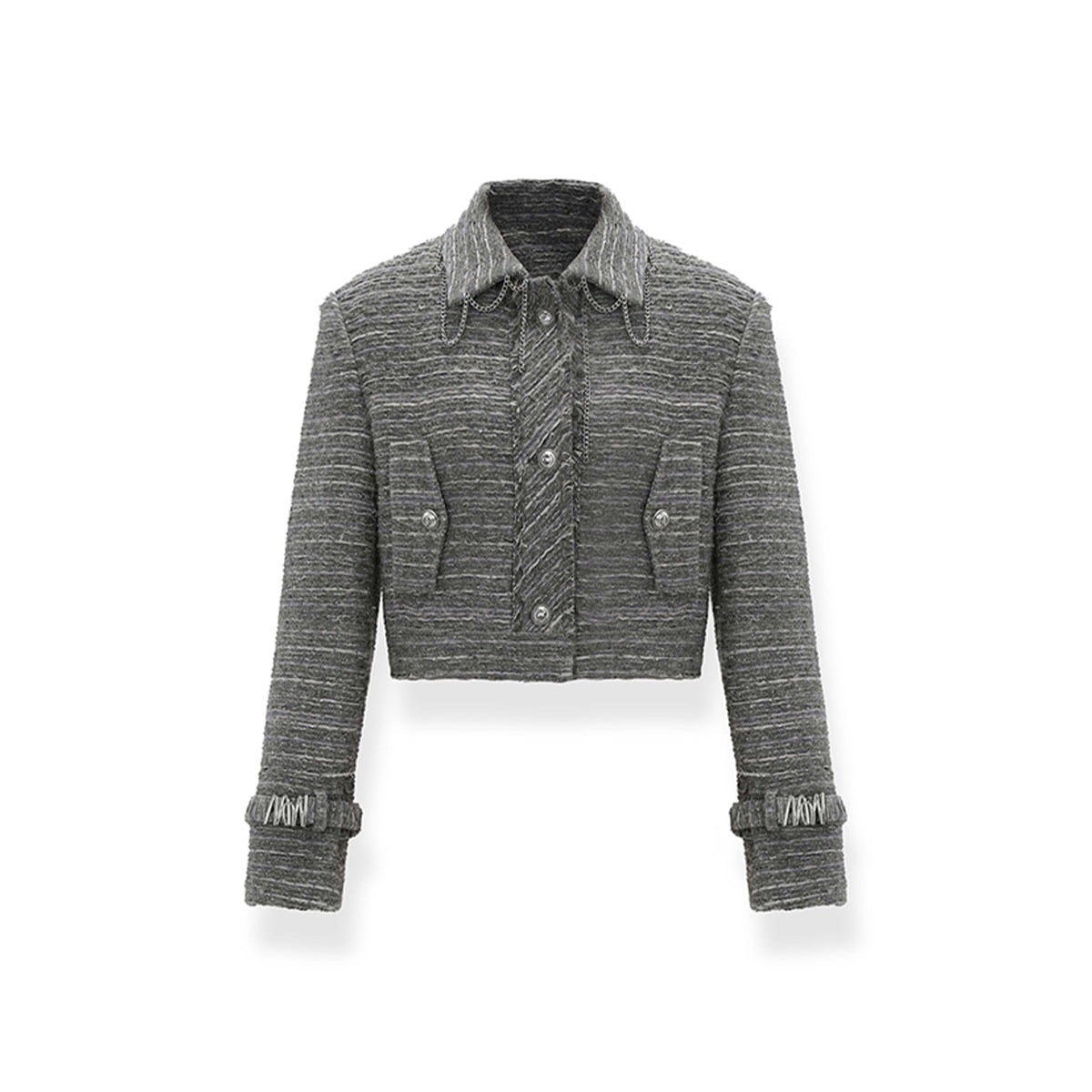 NotaWear Chain Tassel Woolen Tweed Jacket