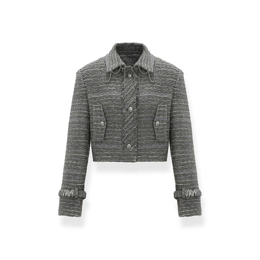 NotaWear Chain Tassel Woolen Tweed Jacket