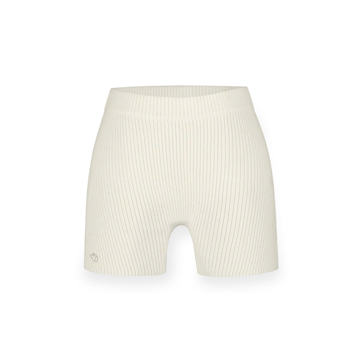 NotAwear Elastic Sports Knit Slim Shorts Cream