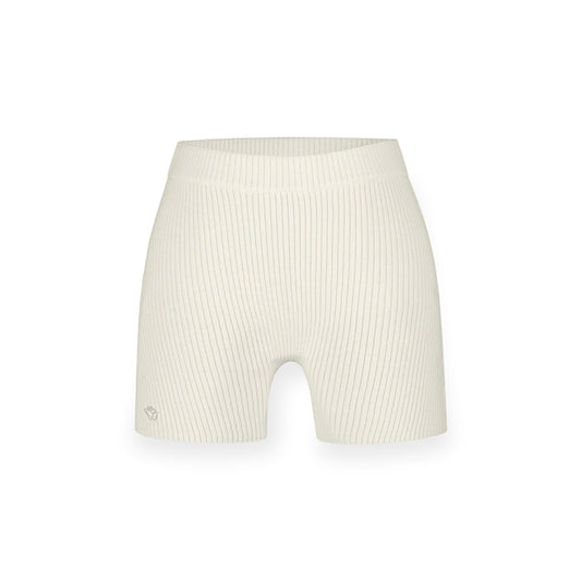 NotAwear Elastic Sports Knit Slim Shorts Cream