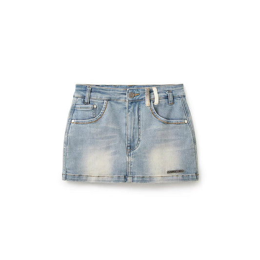 NotAwear Wash Denim Mini Skirt Blue