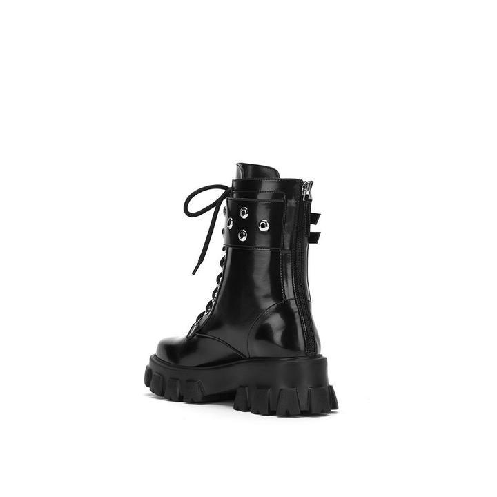 Lost In Echo Belt Platform Boots Black