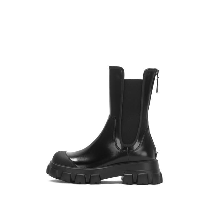 Lost In Echo Rubber Tote Chelsea Boots Black