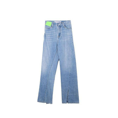 Ann Andelman Lizard Patch Jeans Blue