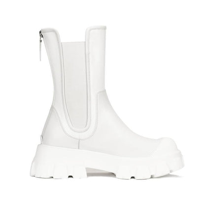 Lost In Echo Rubber Tote Chelsea Boots White