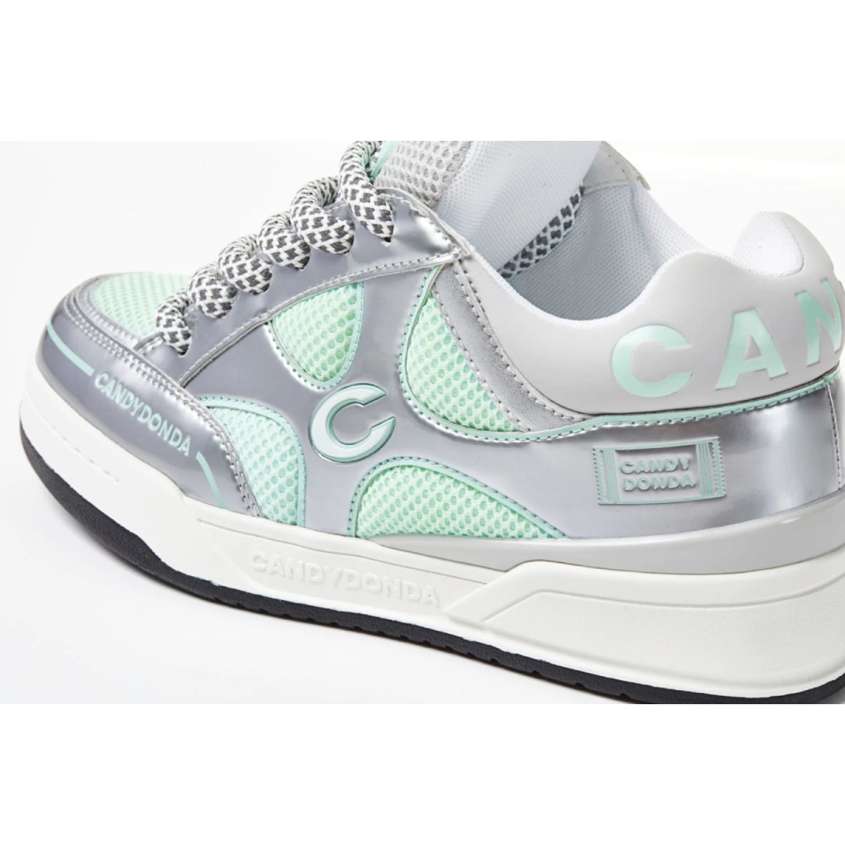 CANDYDONDA Liquid Sliver Curbmelo Sneaker Mint Green