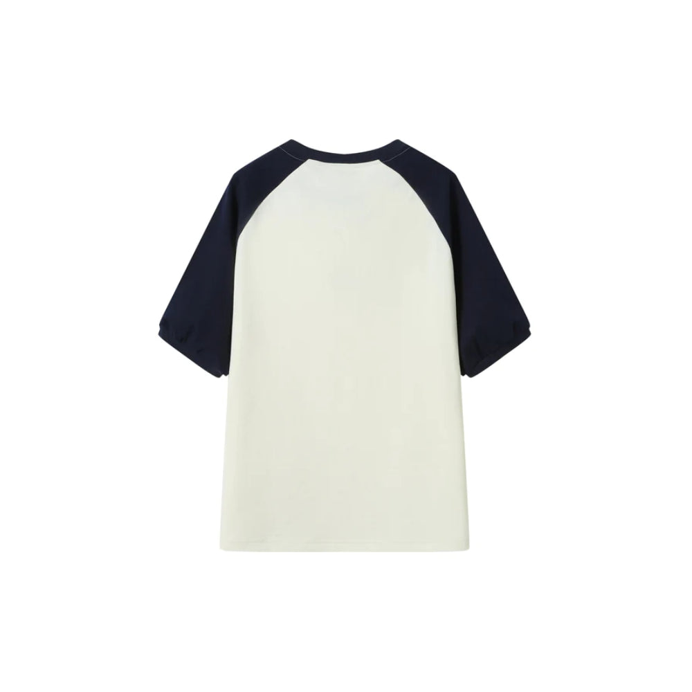 Andrea Martin Raglan Cola Logo Tee Navy