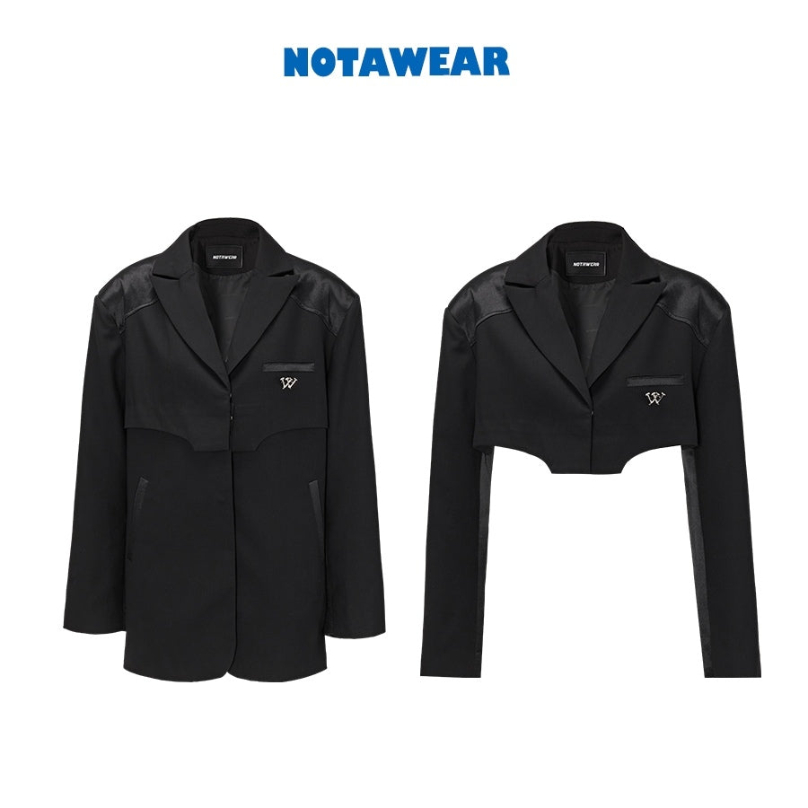 NotAwear Detachable Two-Way Blazer Black