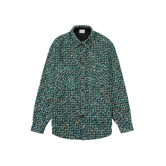 Charlie Luciano Tweed Overshirt Green