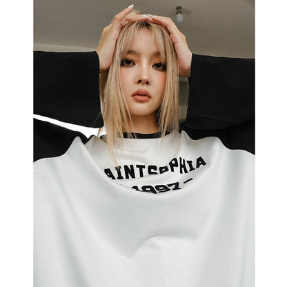 Concise-White 97 Logo Raglan L/S Tee