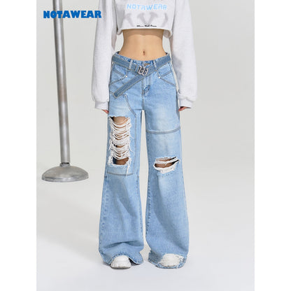 NotAwear Destroy Straight-Leg Oversize Jeans