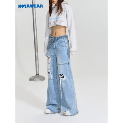 NotAwear Destroy Straight-Leg Oversize Jeans