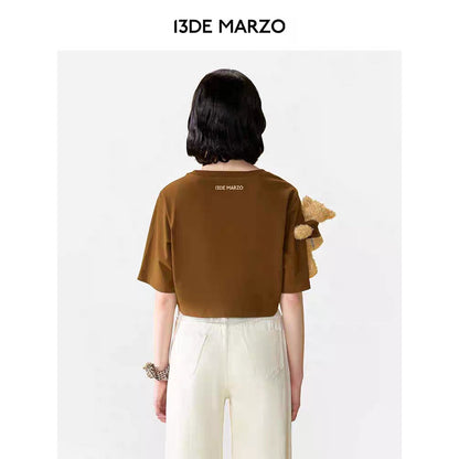 13De Marzo Doozoo Sheriff Layered Top Brown