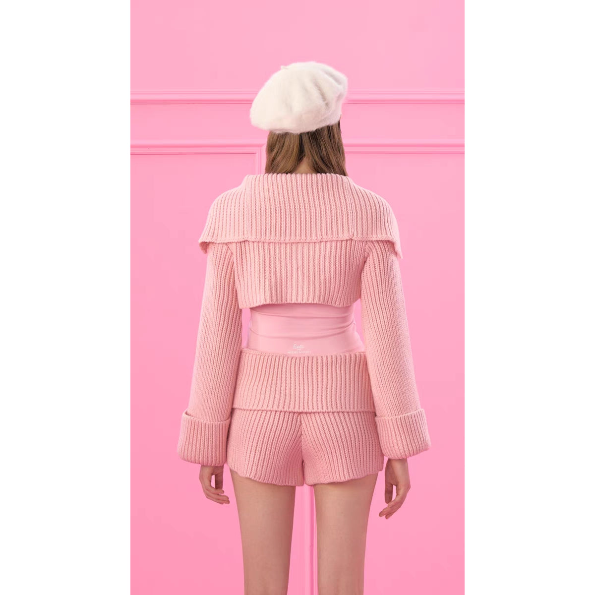 Weird Market X Barbie Logo Knit Shorts Pink