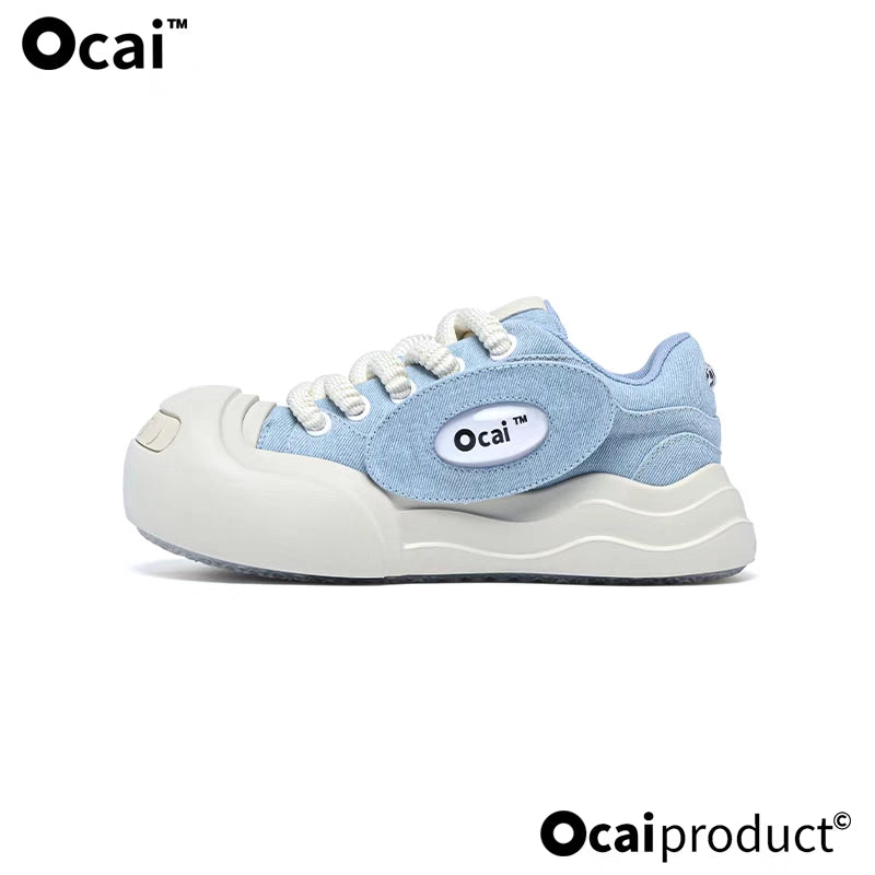 Ocai Detachable Logo Smile Sneaker Blue