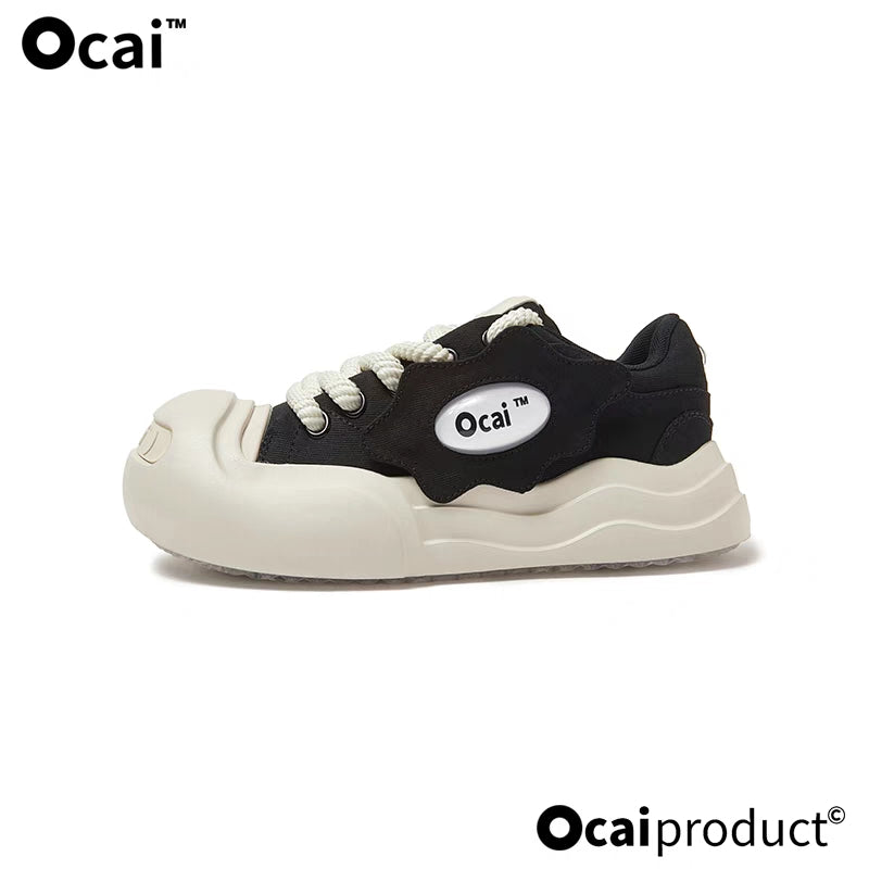 Ocai Detachable Logo Smile Sneaker Black