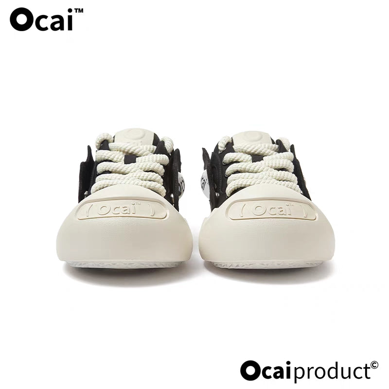 Ocai Detachable Logo Smile Sneaker Black