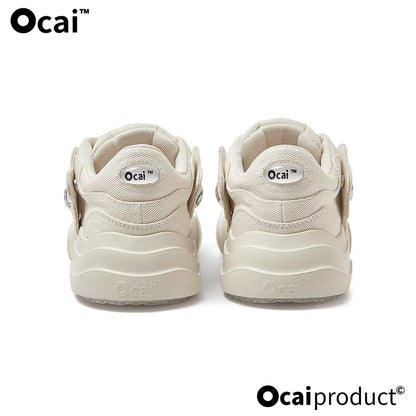 Ocai Detachable Logo Smile Sneaker White