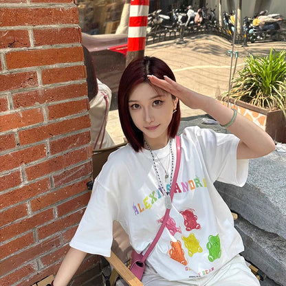 Alexia Sandra Gummy Bears Tee White