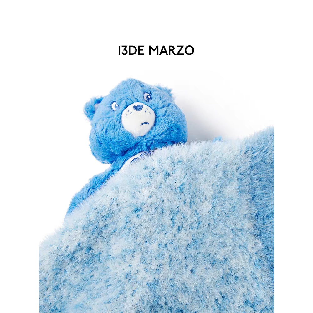 13De Marzo X Care Bears Heart Button Mohair Cardigan Blue