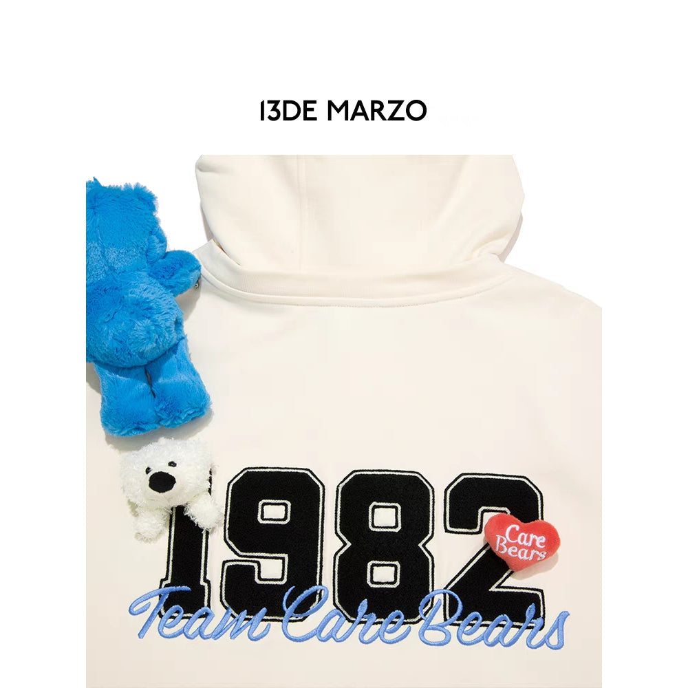 13De Marzo X Care Bears Fake-2-Piece 1982 Hoodie White