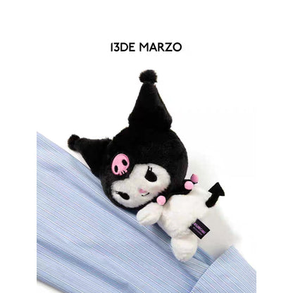 13De Marzo X Kuromi Plush Bear Short Line Shirt Blue