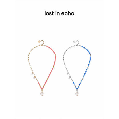 Lost In Echo Asymmetrical Pearl Necklace